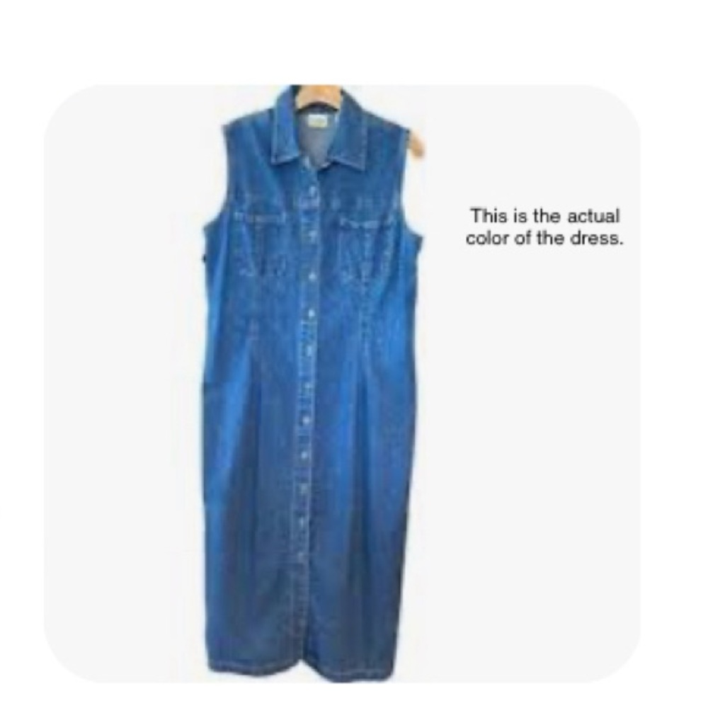 Vintage 2000’s Ralph Lauren Denim Dress Petite Small